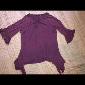 2x flowy purple shirt 💜